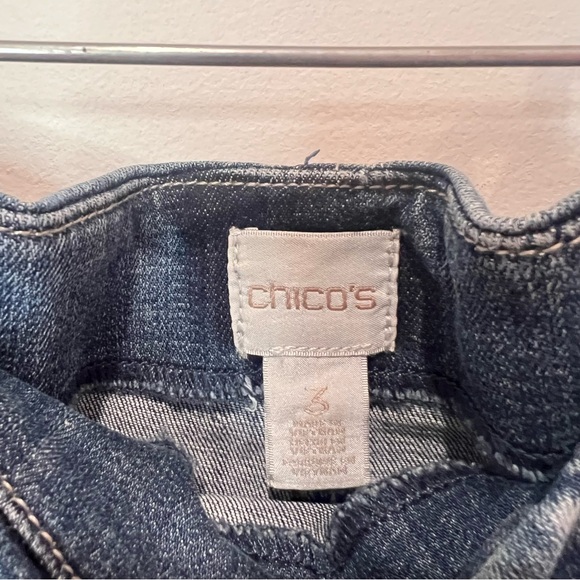 Chico's Dark Blue Denim Pencil Skirt - Picture 3 of 5